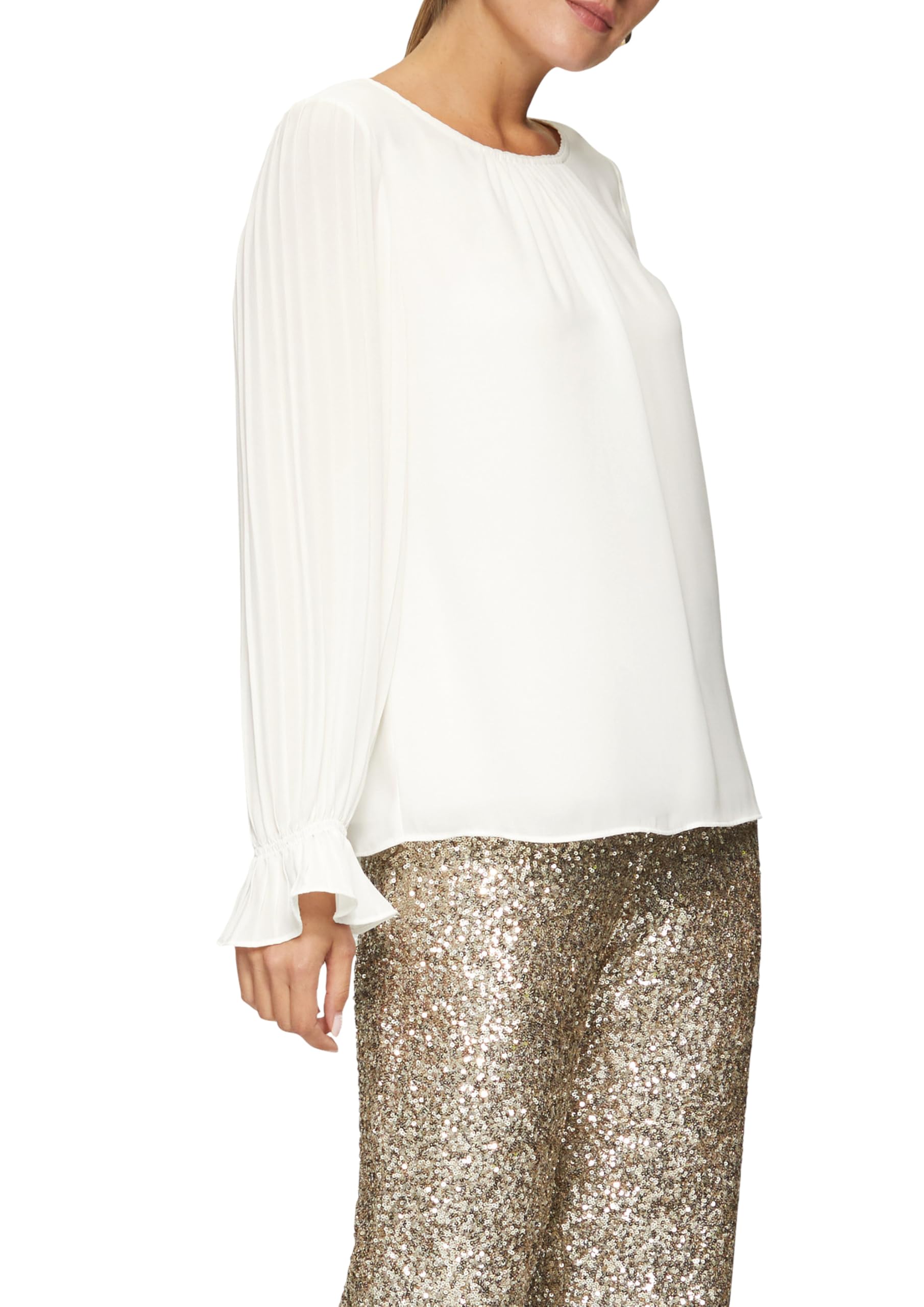 s.Oliver Schwarz Label Damen 2157973 Bluse Langarm