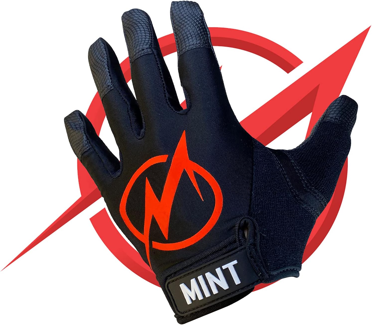 Sports Gloves with Friction Grip, Breathable Gloves for Ultimate Frisbee, Cutter 4 Premium, Small, Black