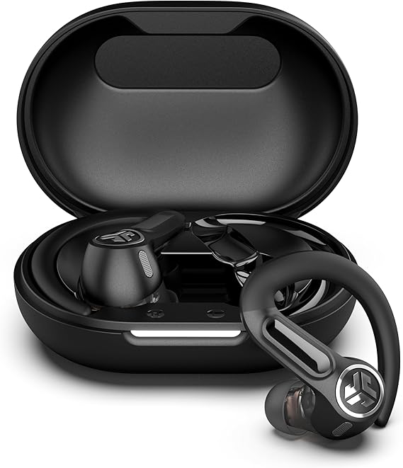 JLab Epic Air Sport ANC 3 True Wireless Bluetooth Earbuds for Active Workout, Hybrid Dual Drivers for Premium Sound, Hi-Res Audio, Spatial Audio, AAC, Sweatproof, 12+ Hours Playtime, Google Fast Pair