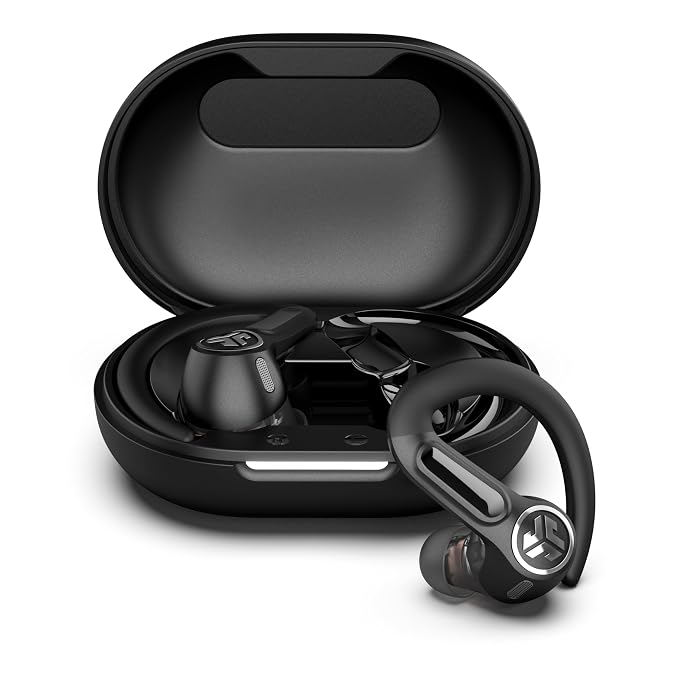 JLab Epic Air Sport ANC Gen 3 Noise Cancelling Earbuds - 68H Bluetooth | True Wireless Running Earphones, Bluetooth Sports Headphones, In Ear Buds for Gym, IP66 Sweatproof, USB-C Charging Case