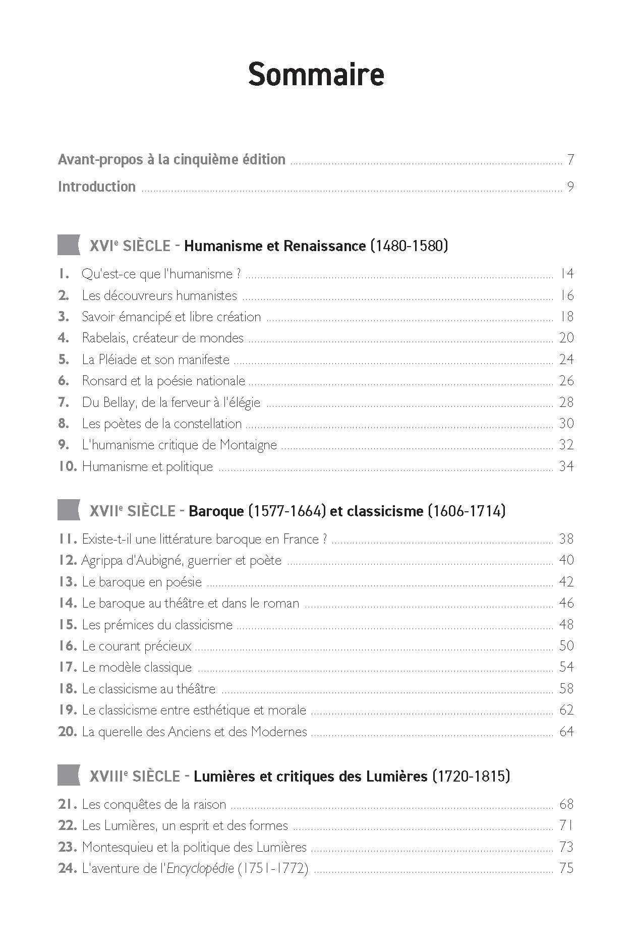 100 fiches sur les mouvements littéraires