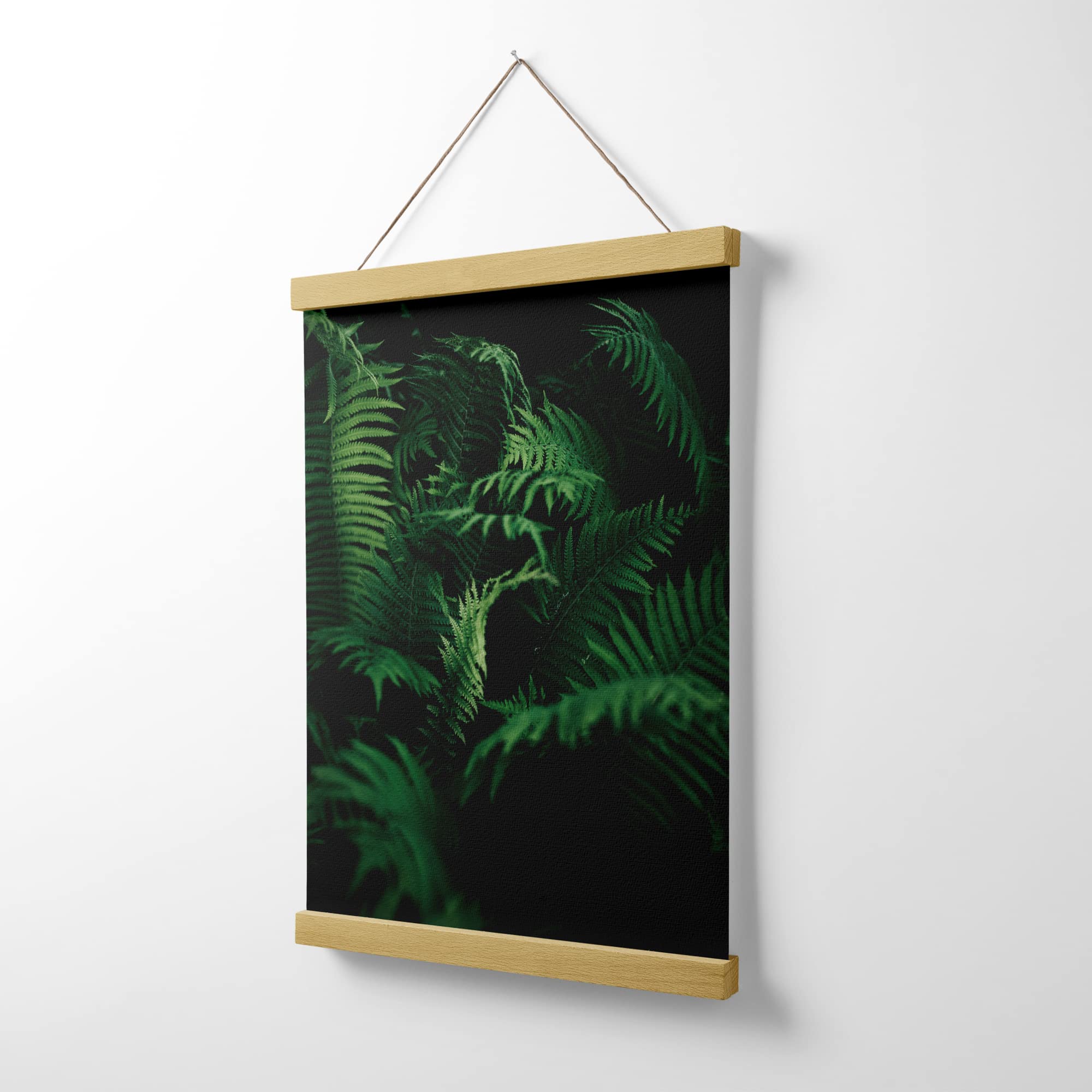 Feeby Posterleiste Boho Monstera Blätter 80x90 cm 2 x DIN A3 & 4 x DIN A4 Eiche Magnetische Poster-Hänger Posterhalter Posterschiene Posterrahmen Wohnzimmer Schlafzimmer Bild Bilder Pflanzen Grün