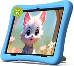 2026 Upgraded Kids Tablet 10 Inch, Android 15 Tablet for Kids with 8-Core, 12(4+8) GB RAM 64GB Storage, EVA Shockproof, Parental Control, Kids Space, WiFi, BT, Plimpton Kids20 - Blue