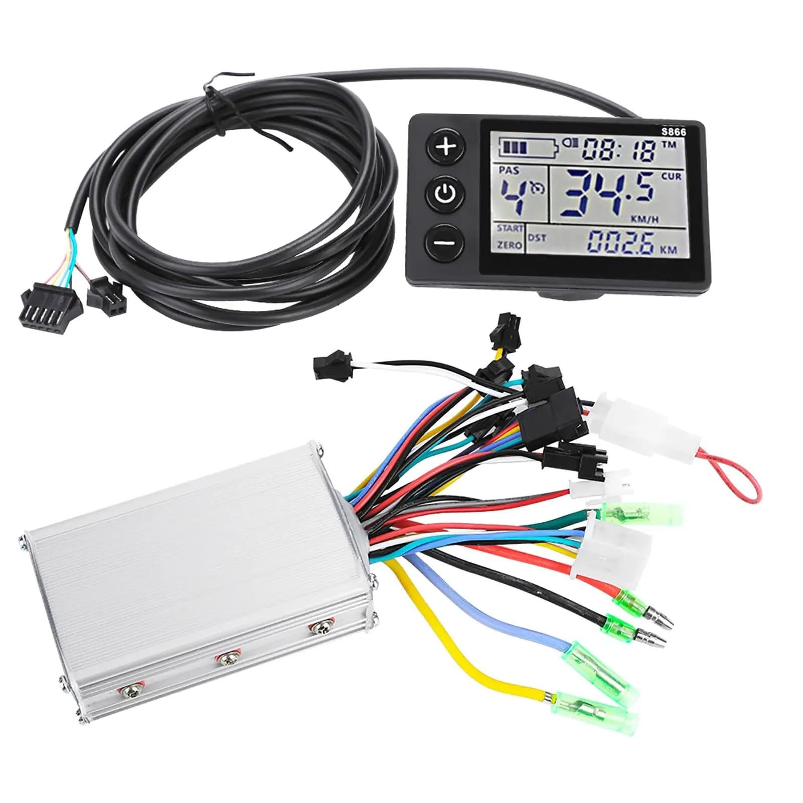 Centralina Monopattino Elettrico 24V-48V 250W-350W Senza spazzole for Scooter Elettrico con Pannello di Controllo Brushless Motor Controller(36V48V 250W350W)
