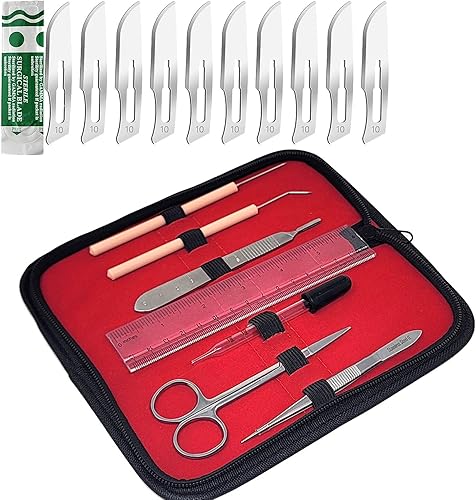 A2ZScilab - Kit de estudio de plantas e investigación de plantas, 17 piezas, kit de disección botánica para laboratorio y estudio de campo, tijeras