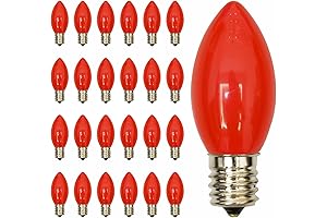 C9 Christmas Lights Outdoor Red: Illuminate Your Holidays with Vibrant LED Bulbs!