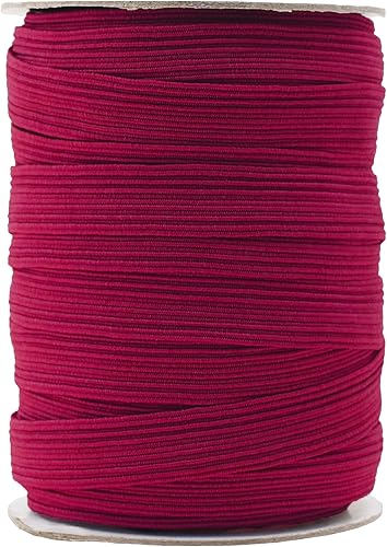 Vista 285 de Mandala Crafts - Rollo de cordón elástico plano para costura y manualidades Beige