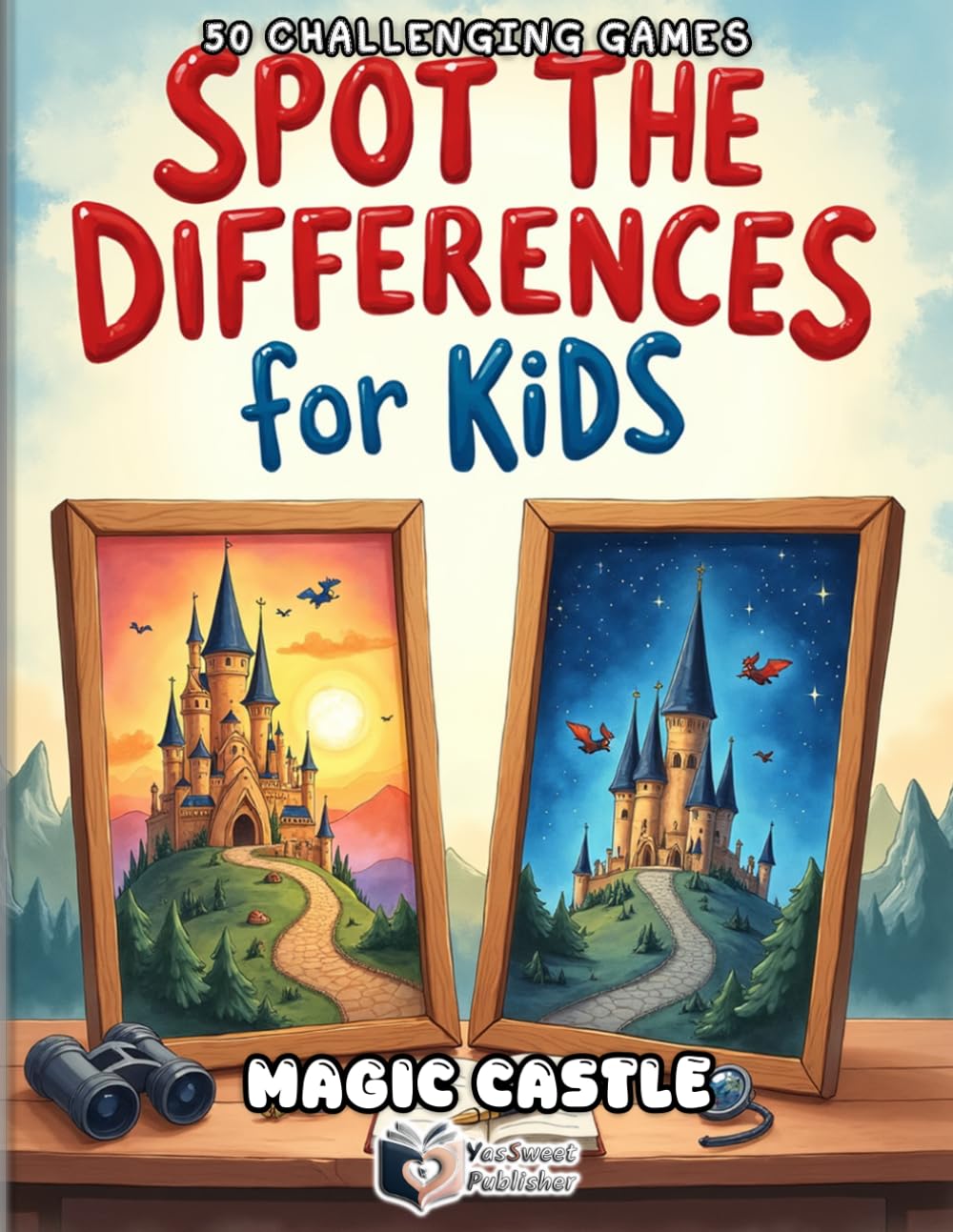 Spot the Differences for Kids - Magic Castle Adventure: 50 Fun Find-the-Difference Puzzles | Observation Challenges and Brain Games for Kids Ages 4-8 (Spot the Differences Adventure Series)