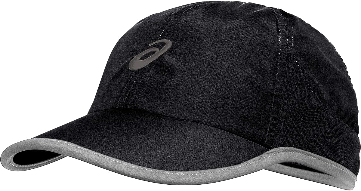 ASICS Mad Dash Cap, One Size, Black/Grey