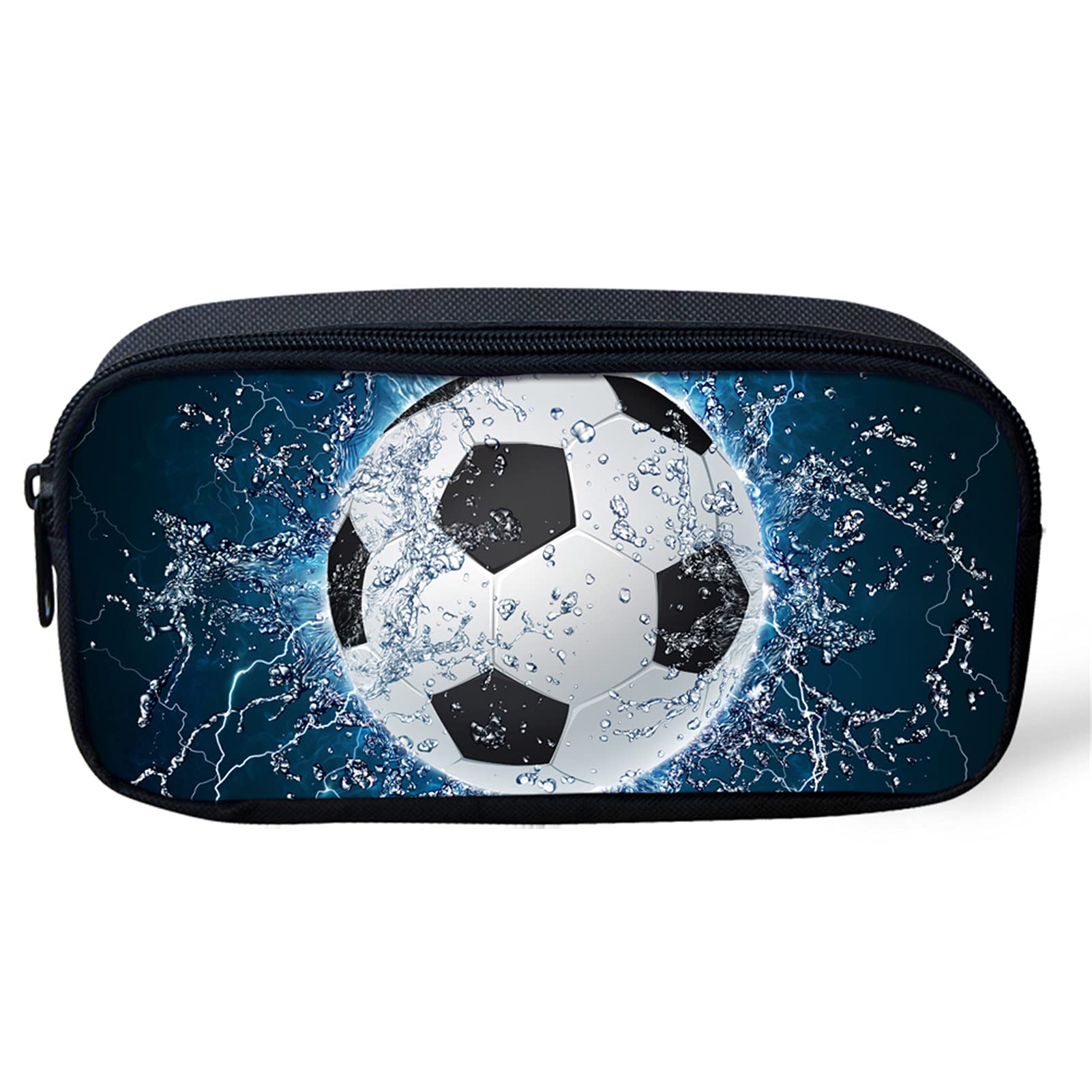 Belidome Water Football Pencil Case Soft Durable Soft Pen Bag for Kids Boys Girls — image 1
