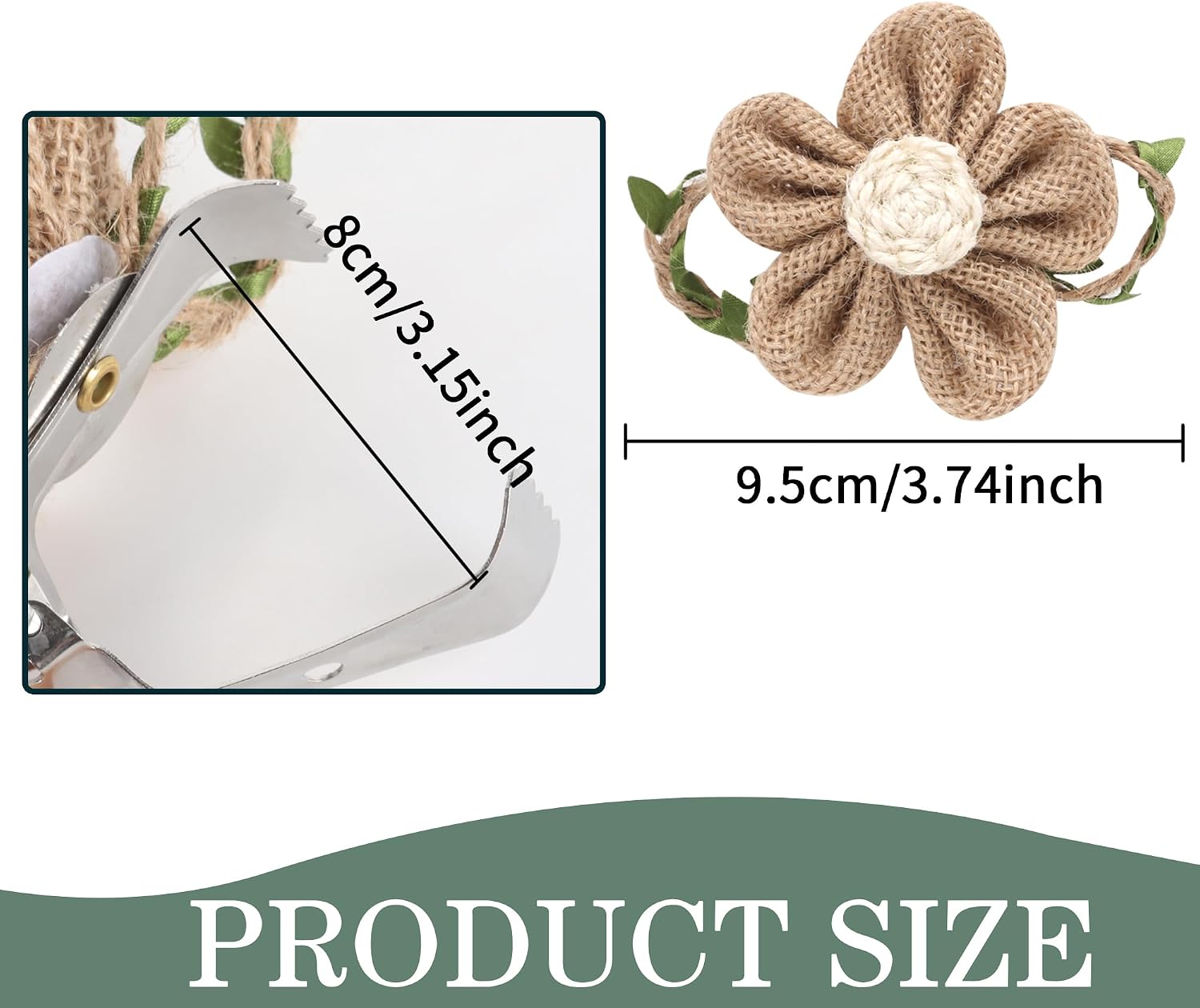 Meplait Flower Curtain Tiebacks, 2 Pack Curtain Holdbacks for Sheer Curtain