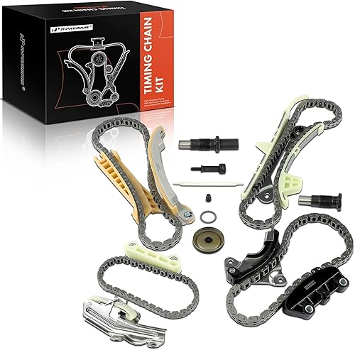 A-Premium Kit de cadena de distribución del motor con tensor compatible con SOHC, 6 Cyl 4.0L compatible con Ford Explorer 97-10, Explorer Sport