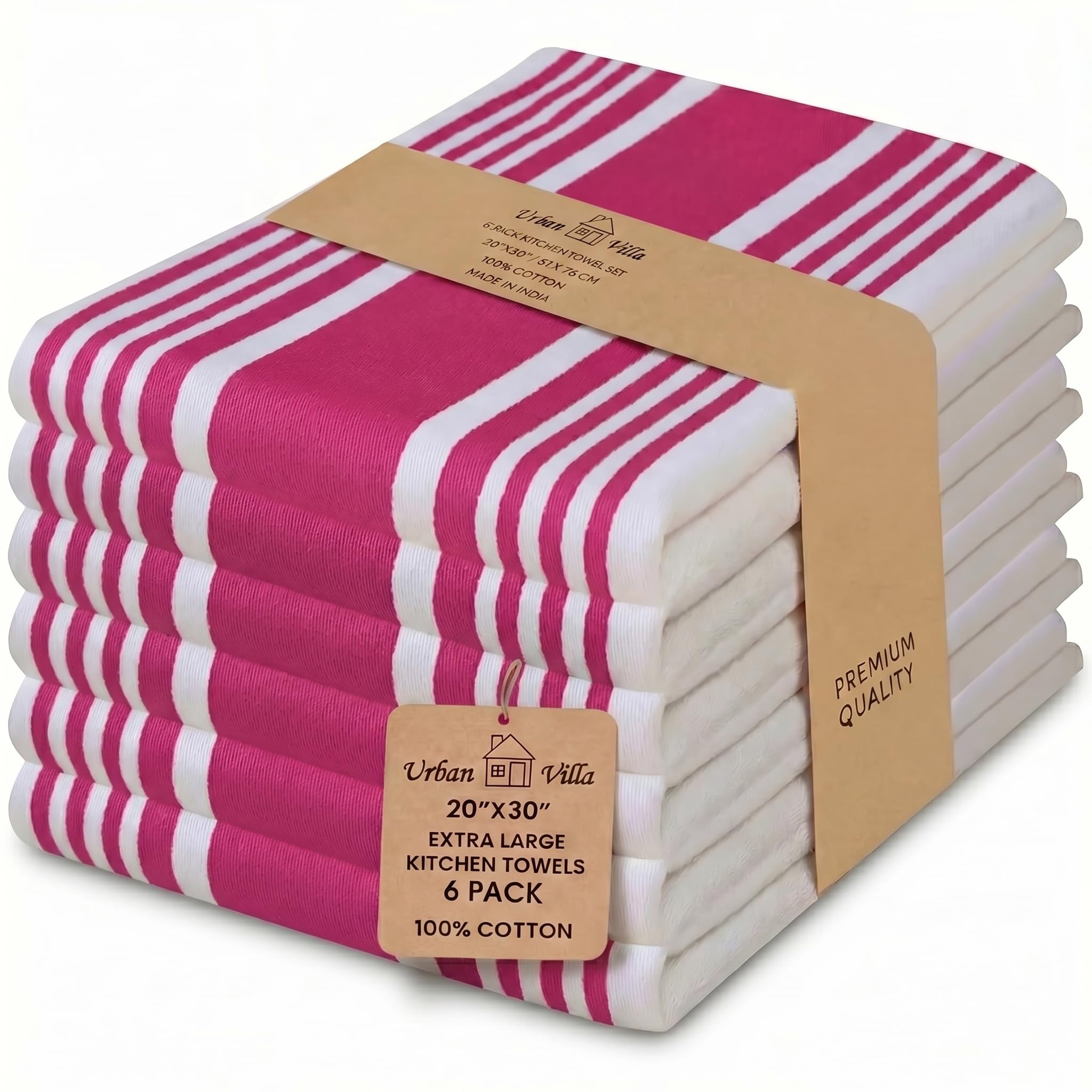 Photo 1 of Urban Villa Cotton Kitchen Towels - 20"x30" Set of 6