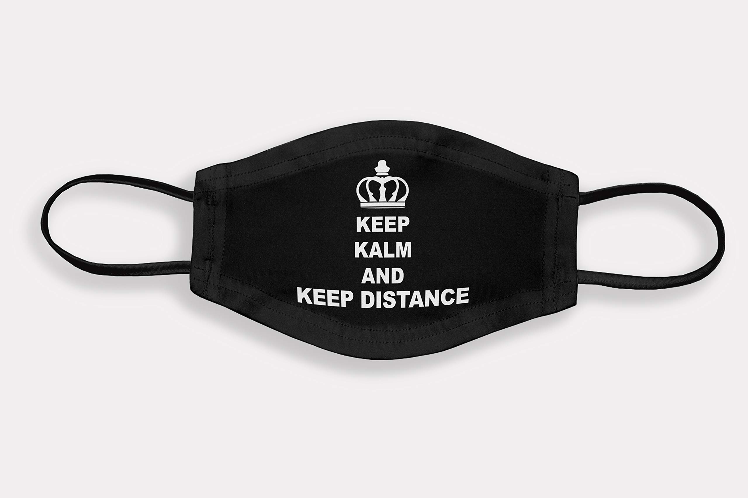 SAVESHACK - Keep Kalm and Social Distance Printed Face Mask