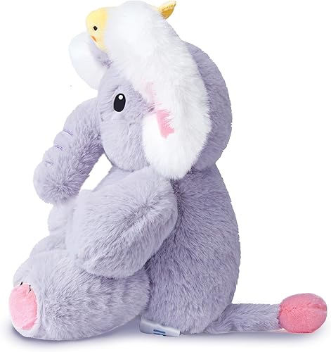 Miniatura 2 de IKASA Juguetes de peluche de elefante, lindo peluche de 11 pulgadas, suave, pequeño, esponjoso, esponjoso, regalo para la familia, niños, niñas y