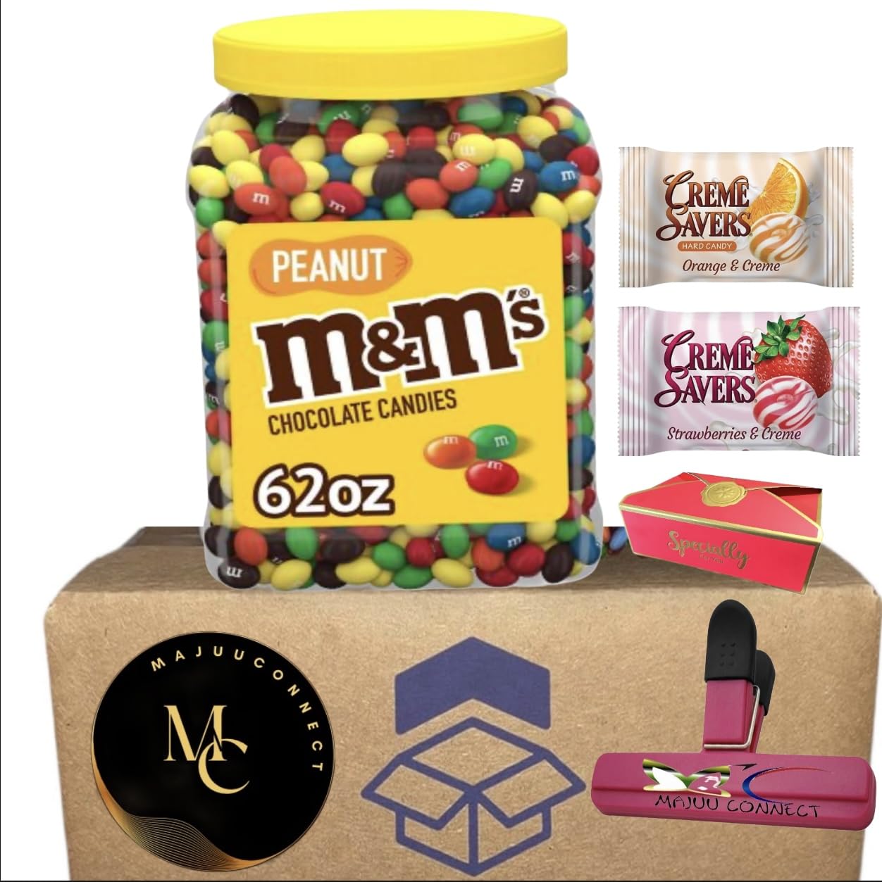 M&M S Bulk (Peanut Chocolate Candy) Candy, 62 oz.|BY MAJUU CONNECT