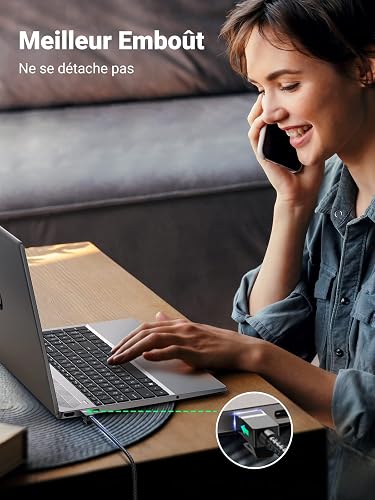 UGREEN Cat 8 Câble Ethernet Réseau RJ45 Super Débit 40Gbps 2000MHz (15M) - 3