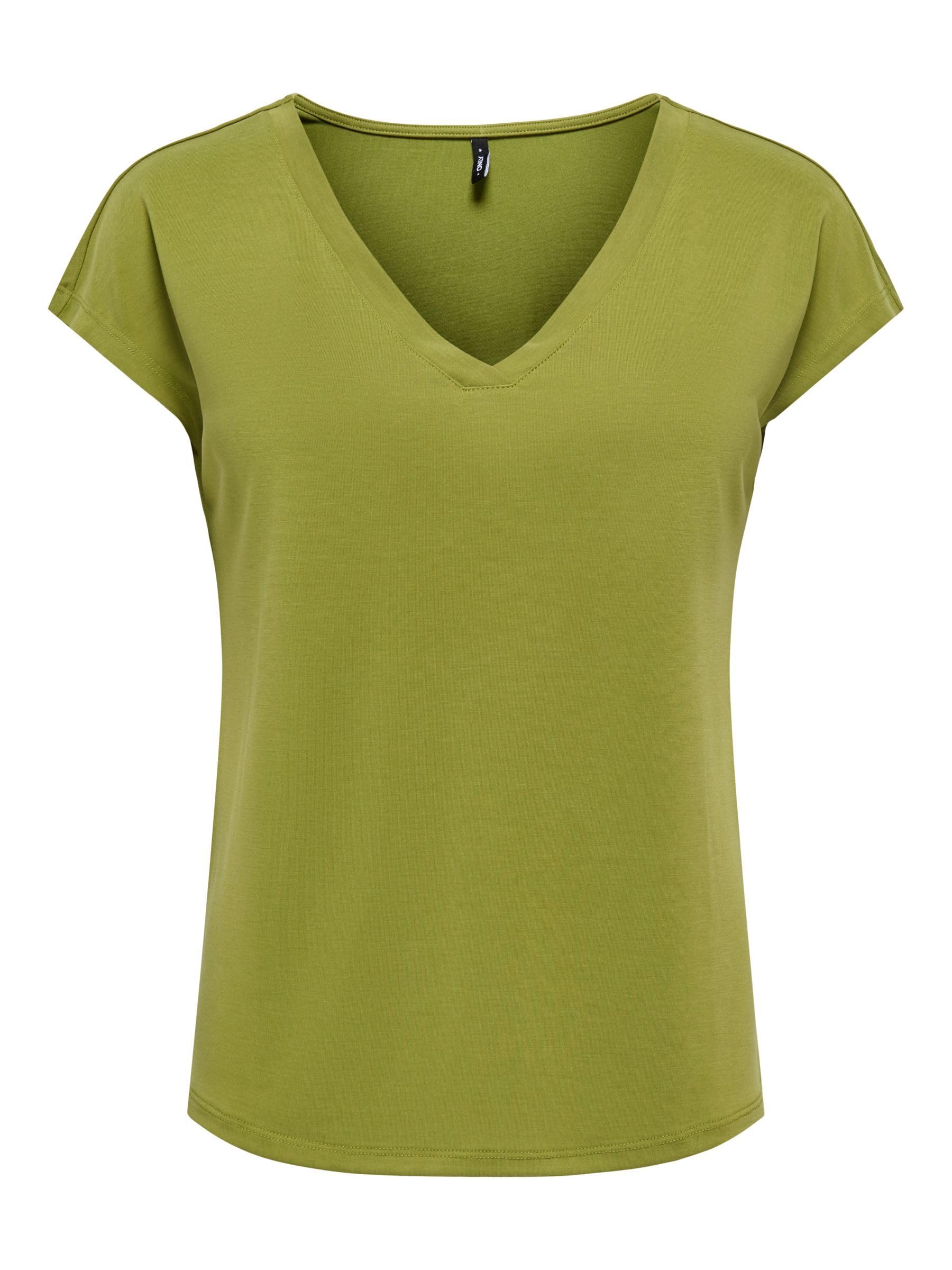 Onlfree S/S Mod.V-Neck Top JRS Noos
