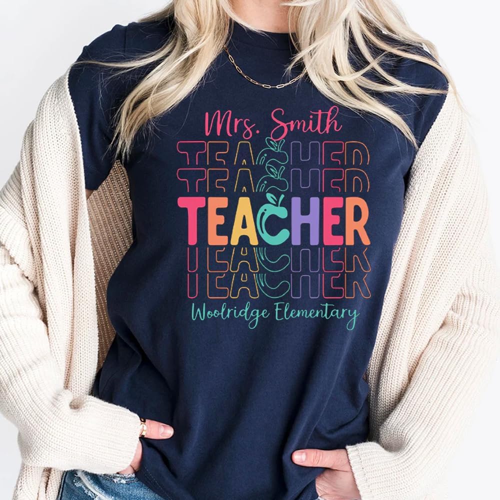 Personalized Teacher Shirts for Women, Teacher Tshirt, Teaching Shirt, Back to School, Teacher Gifts - Image 4