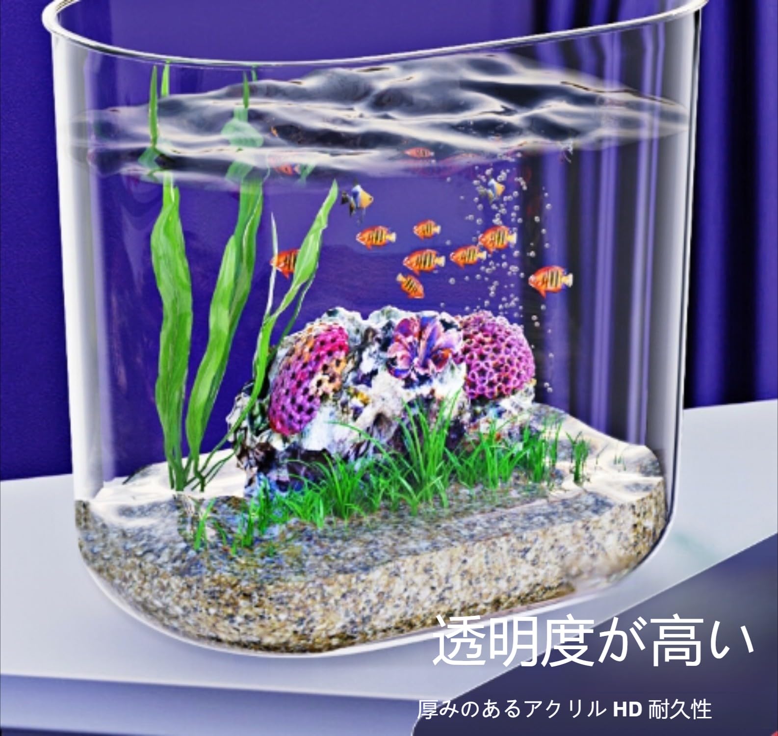 ガラス水槽 中型 透明