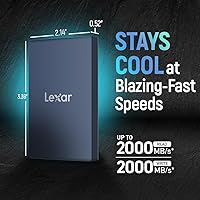 Vista 3 de Lexar 2TB Armor 700 SSD portátil, hasta 2000MB/s, USB 3.2 Gen 2x2, resistente, con resistencia al agua y al polvo IP66, compatible con iPhone 15/16