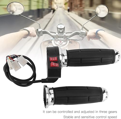 Miniatura 3 de Empuñadura del acelerador, 1 par de 3 controles de velocidad de 0.866 in para scooter eléctrico de alambre de acelerador para motocicleta,