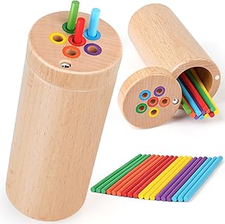 Vanplay Montessori Toddler Toys for 2 3 Year Old, Color Matching Fine Motor Toys for Toddlers 3, Sensory Toys, Wooden Educational Toys for 2 Year Old