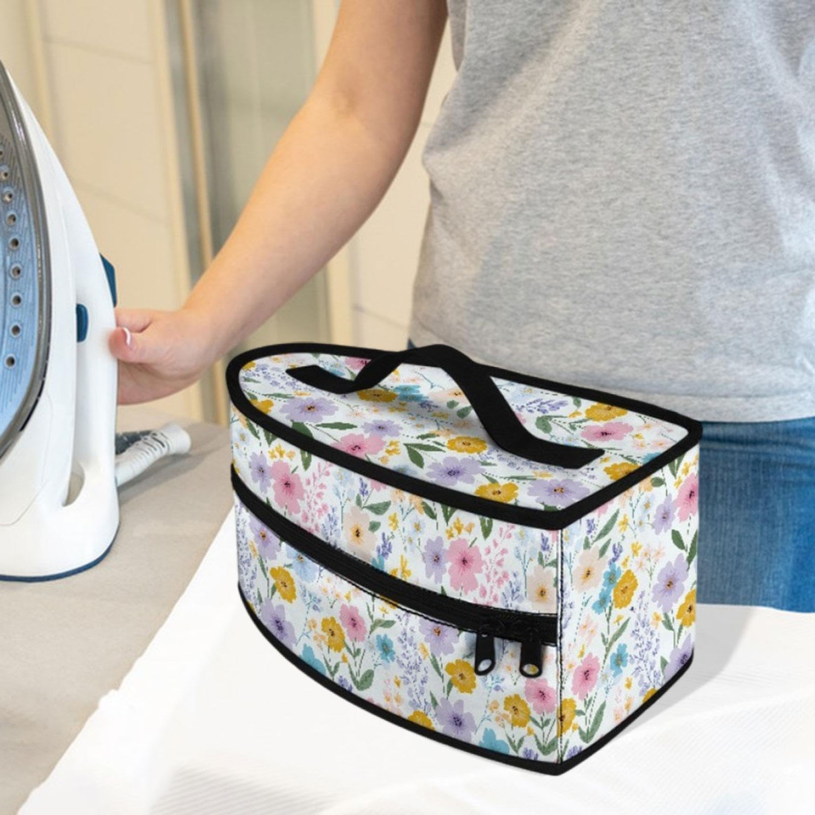 Borsa porta ferro da stiro con manico, pratica e multiuso, con chiusura a cerniera, per viaggi di lavoro all'aperto e al chiuso, Colorato