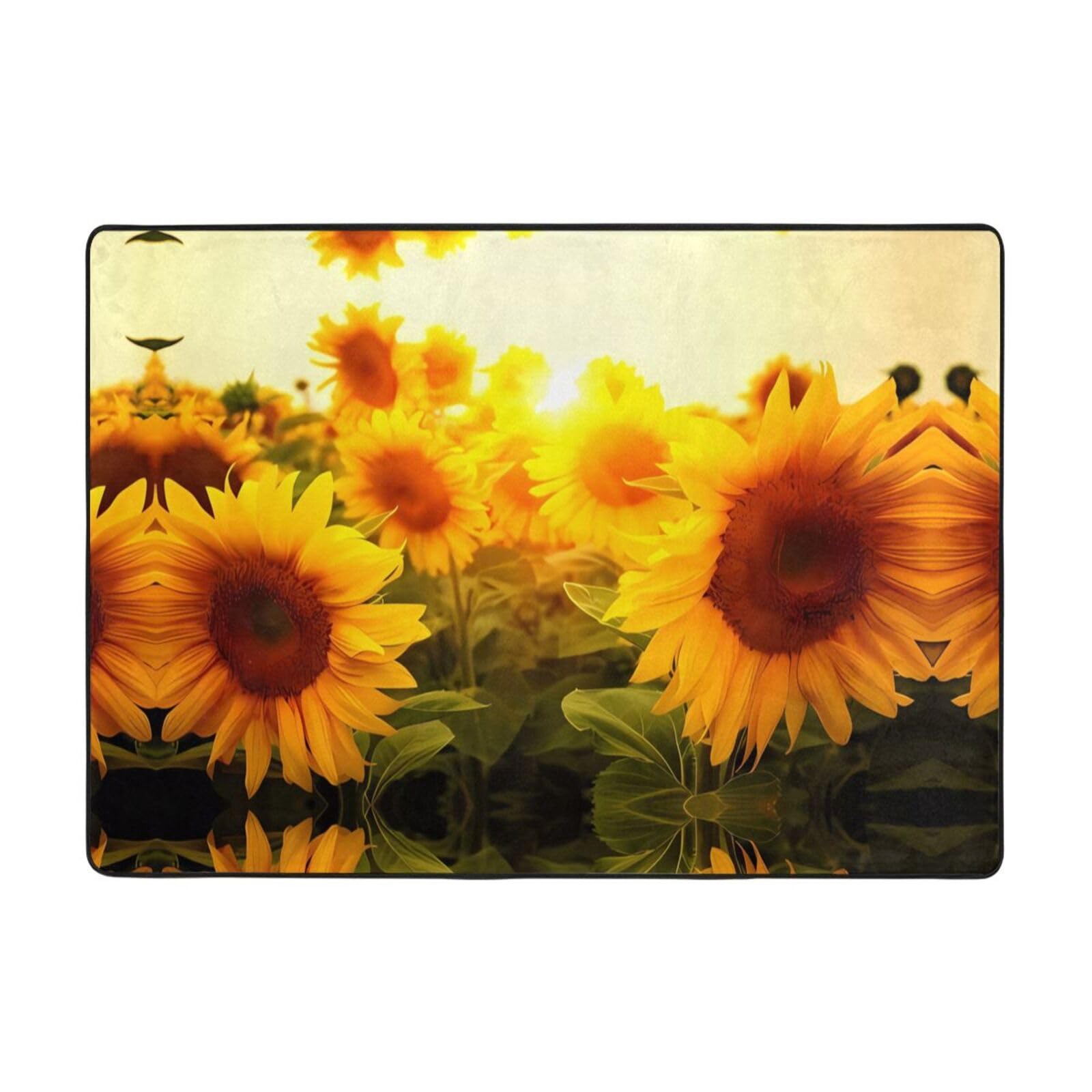 Tapis moderne tournesol tapis doux grand salon table basse 203x147 cm