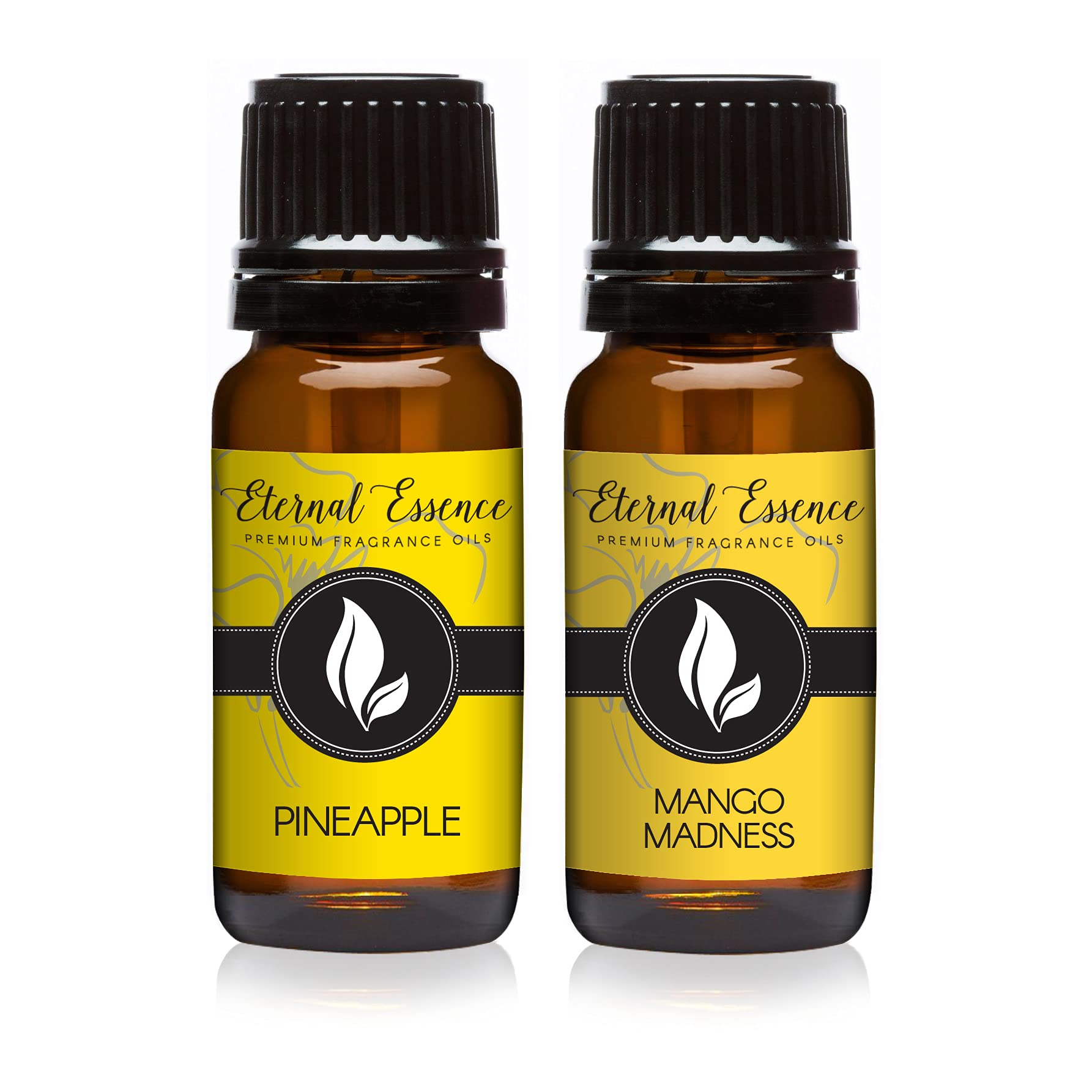 Eternal Essence Oils 2 Pack 10ml Premium Fragrance Oil - Pineapple &amp; Mango - for Candle, Soap Making, Aromatherapy, Diffusers, Home Care, &amp; Humidifiers