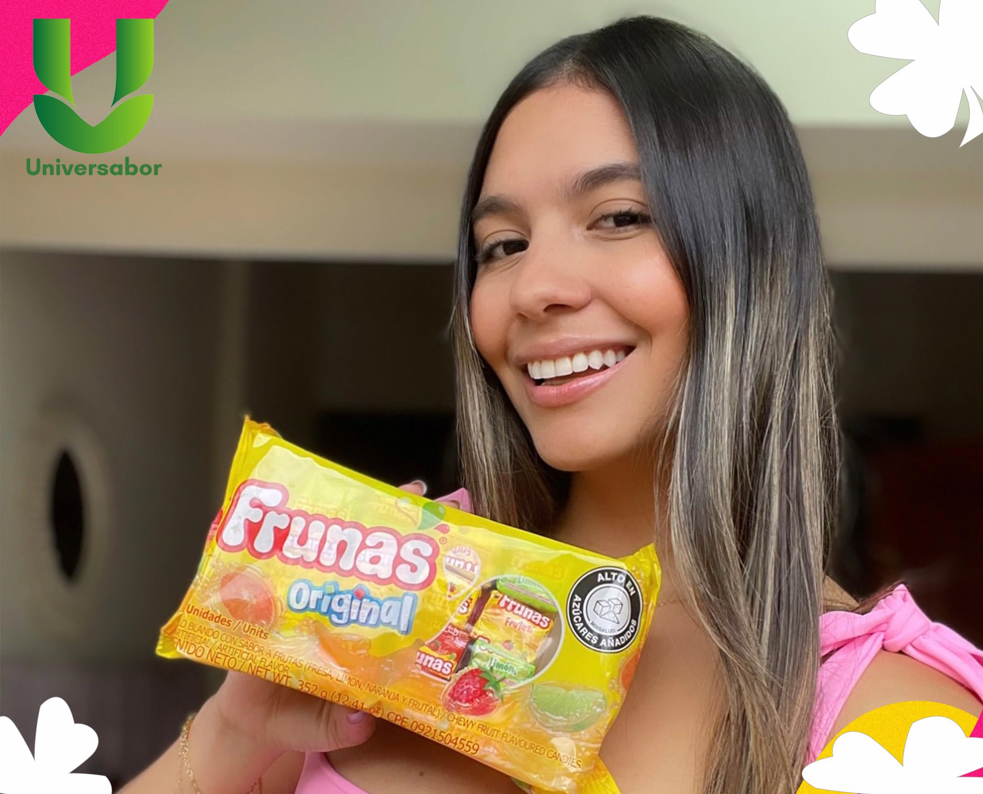 Frunas - Original - Caramelos Masticables con Sabor a Frutas – Producto colombiano -26 Unidades - 416 Gramos