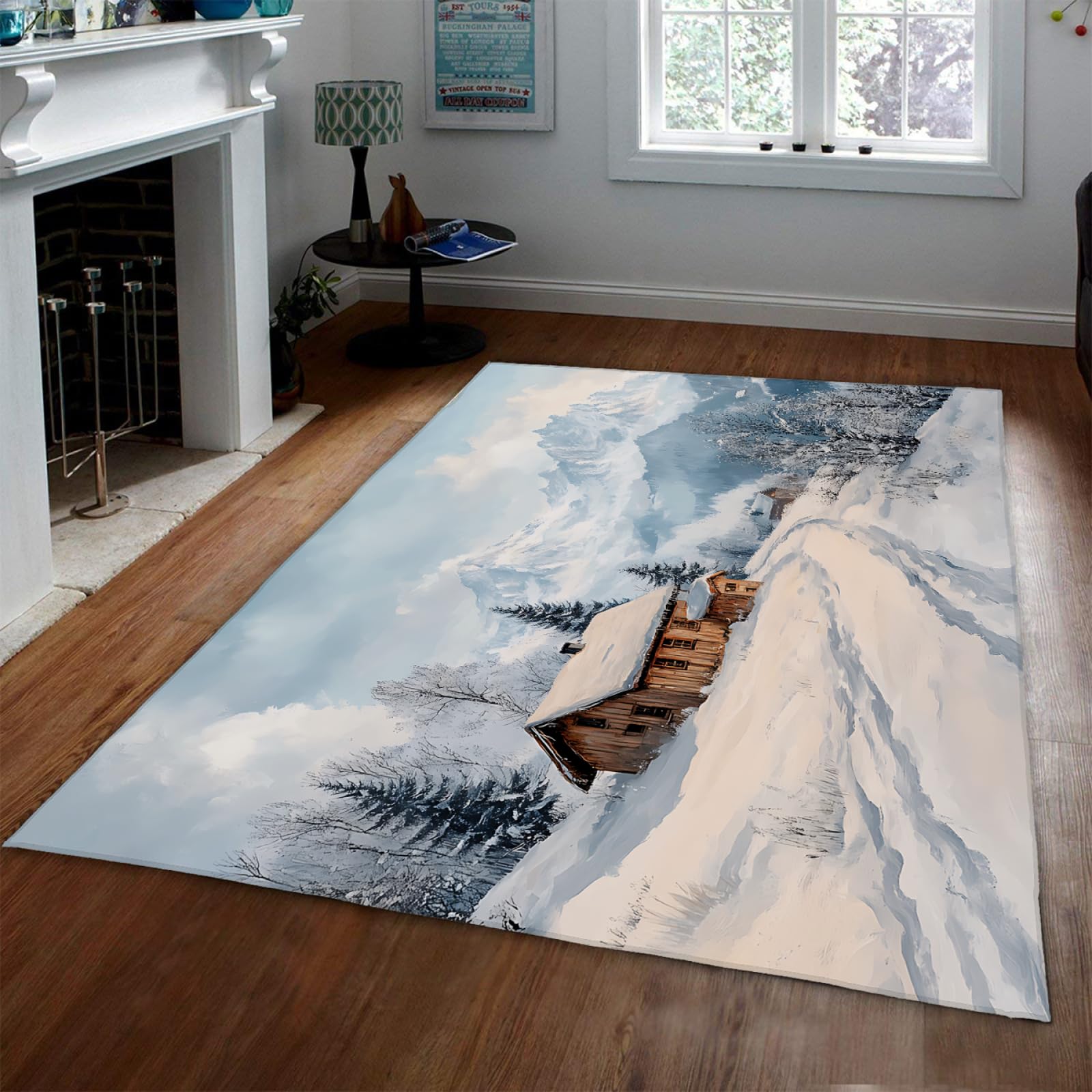 Tapis de pins pour entrée et cuisine facile à nettoyer 160x200