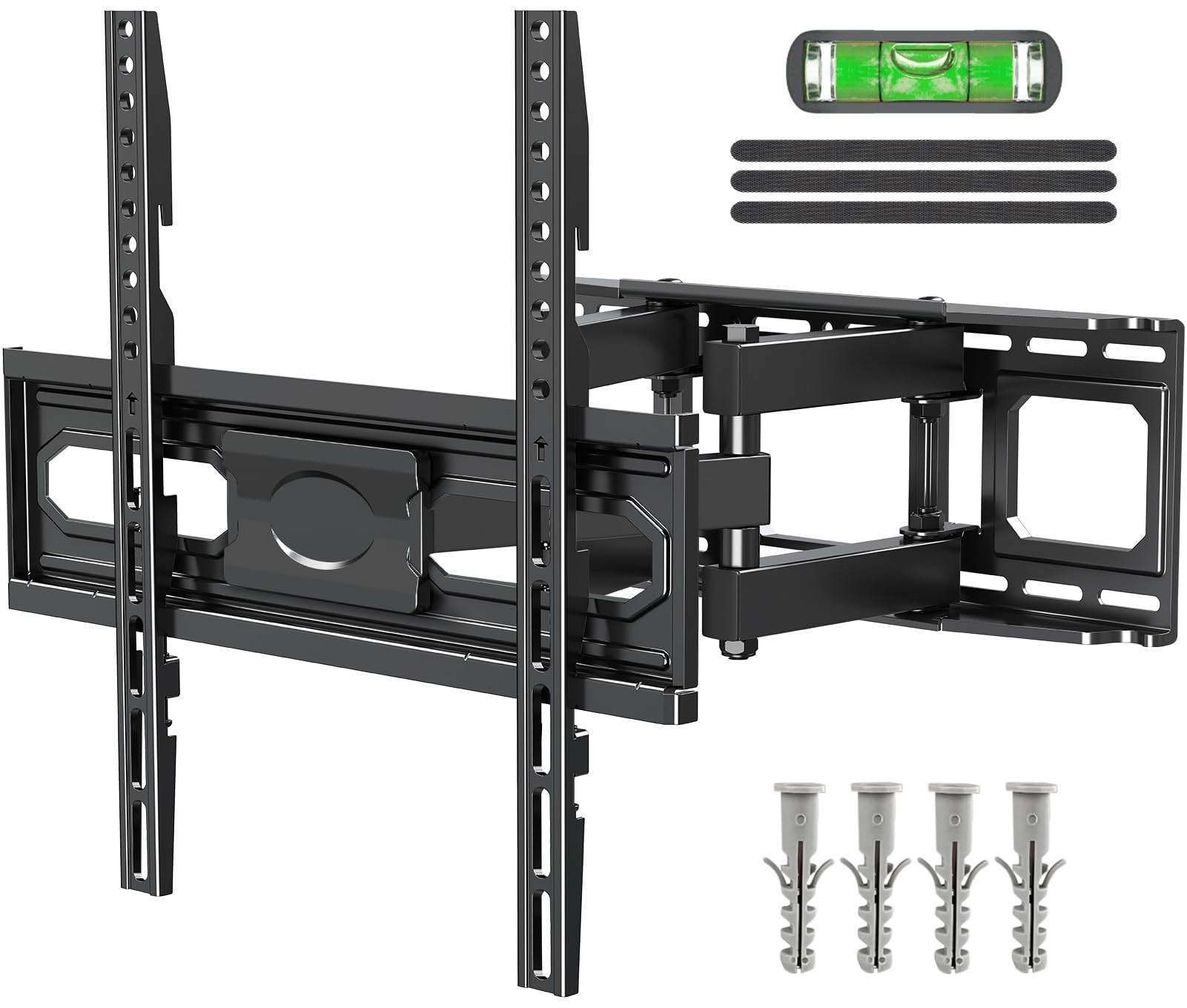 ELIVED TV Wandhalterung Schwenkbar Neigbar TV Halterung für die meisten 26-70 Zoll LCD LED OLED Flach/Curved Fernseher mit max. VESA 400x400mm bis zu 45kg, Vollbewegliche TV-Halterung mit ausziehbaren