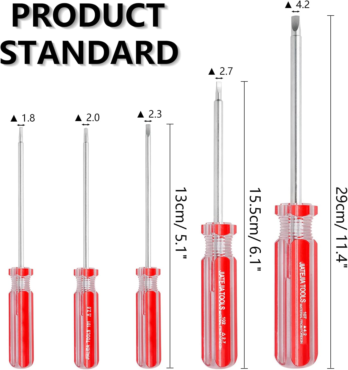 5Pcs Triangle Head Screwdriver Set, Magnetic Triangle Screw Drivers for Toy Repair and Battery Disassemble - 1.8mm 2.0mm 2.3mm 2.7mm 4.2 mm