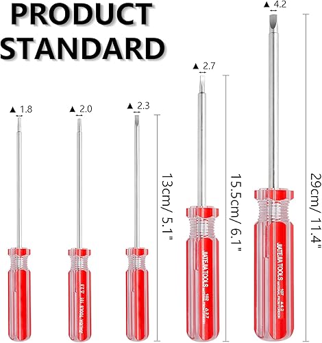 Miniatura 3 de Juego de 5 destornilladores de cabeza triangular, destornilladores magnéticos triangulares para reparación de juguetes y desmontaje de baterías,