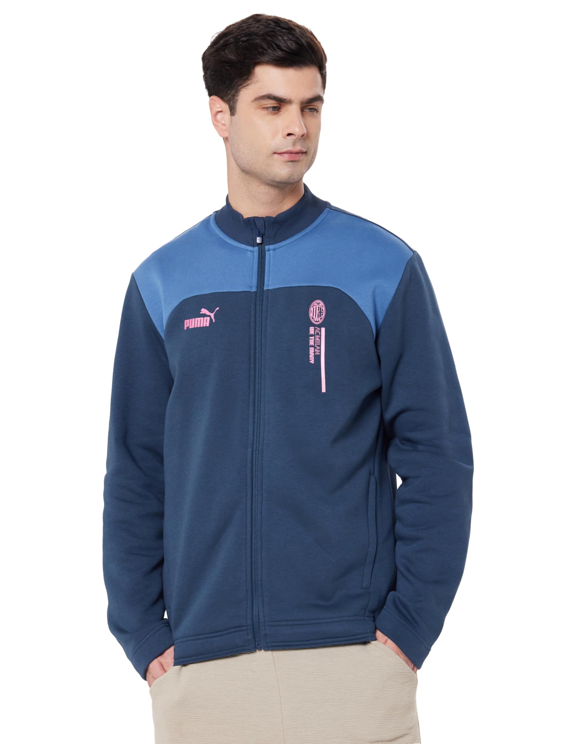 AC Milan Giacca FtblCulture Sempre Insieme A Te Sarò, Unisex Adults’ Jacket, Dark Night-Deep Dive,