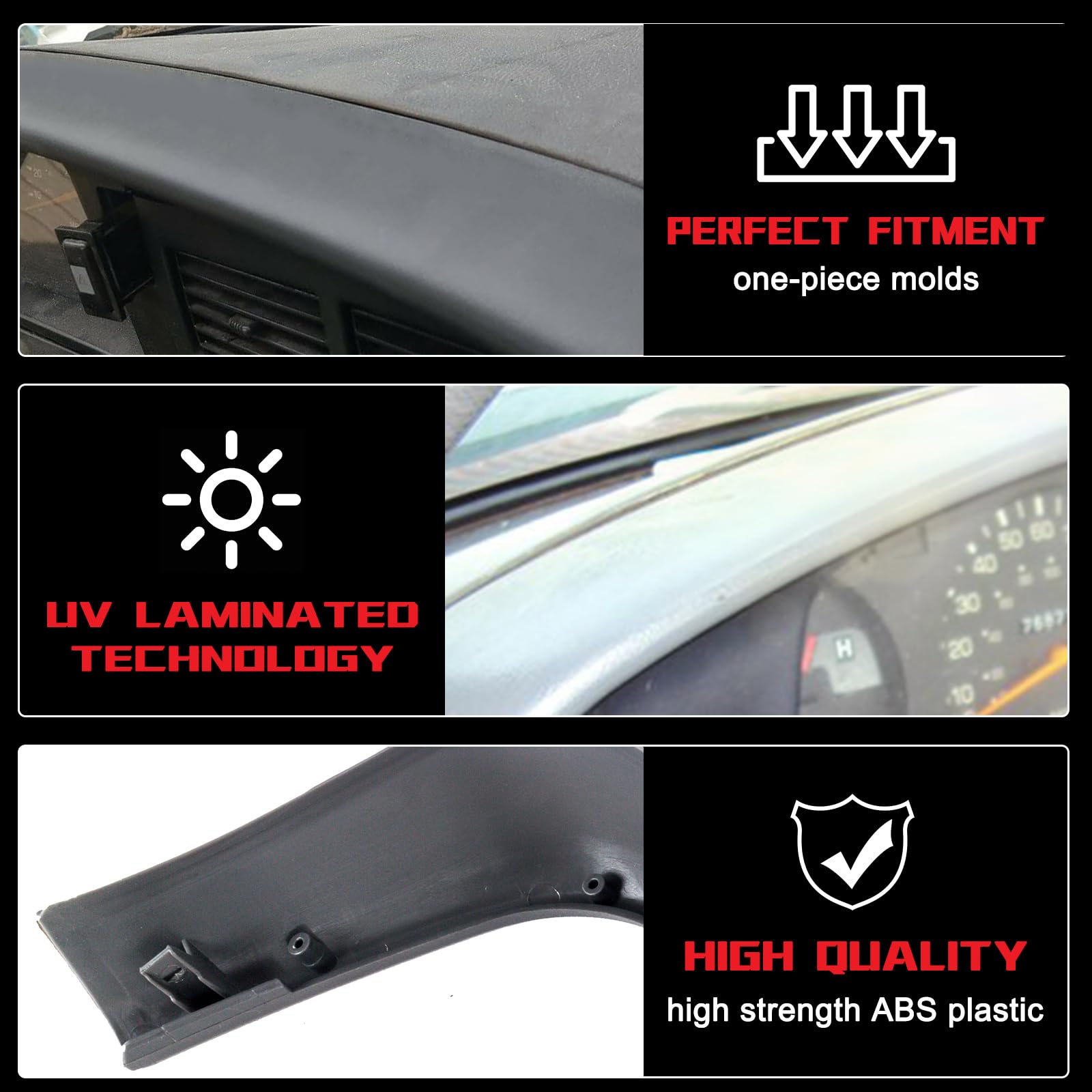 NEW Interior Top Dash Pad Trim Bezel For Toyota Pickup Truck 1989-1995 NEW Interior Top Dash Pad Trim Bezel For Toyota Pickup Truck 1989-1995