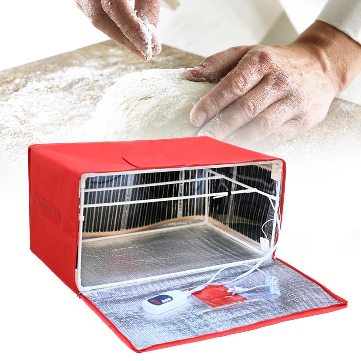 Lievitatore Pane Elettrico Con Controllo Temperatura - Scatola Fermentazione Impasto, Riscaldatore Integrato, Per Pane E Yogurt