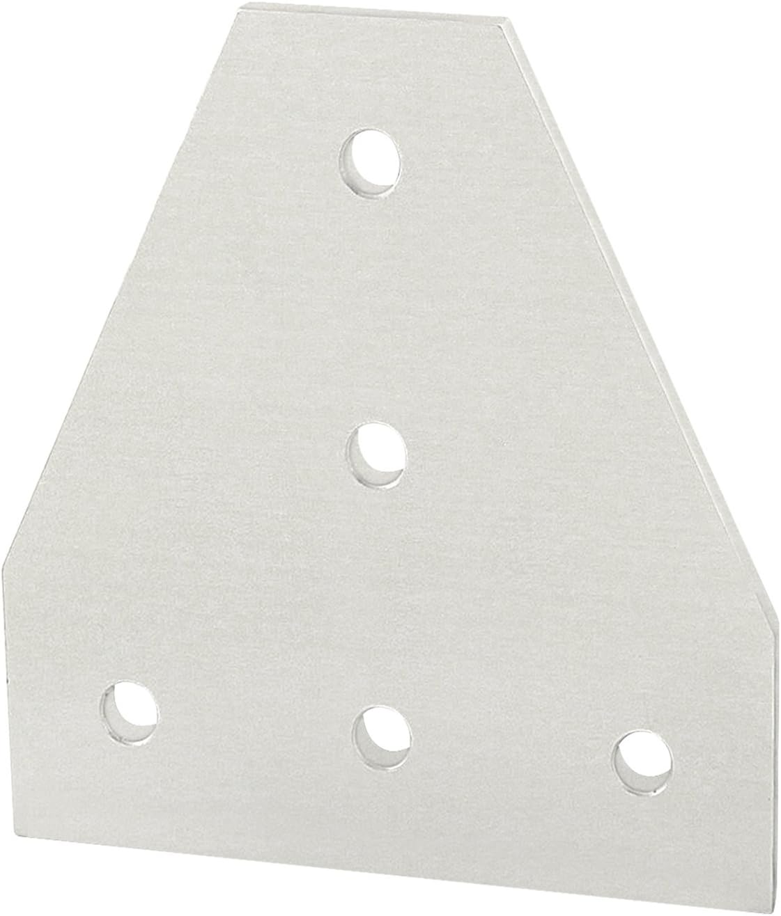 8020, 30-4340, 30 Series, Aluminum 5 Hole T Shape Joint Plate Connector Bracket for 80/20 25mm T Slot Extruded Aluminum Extrusion (Clear Anodize, 1)