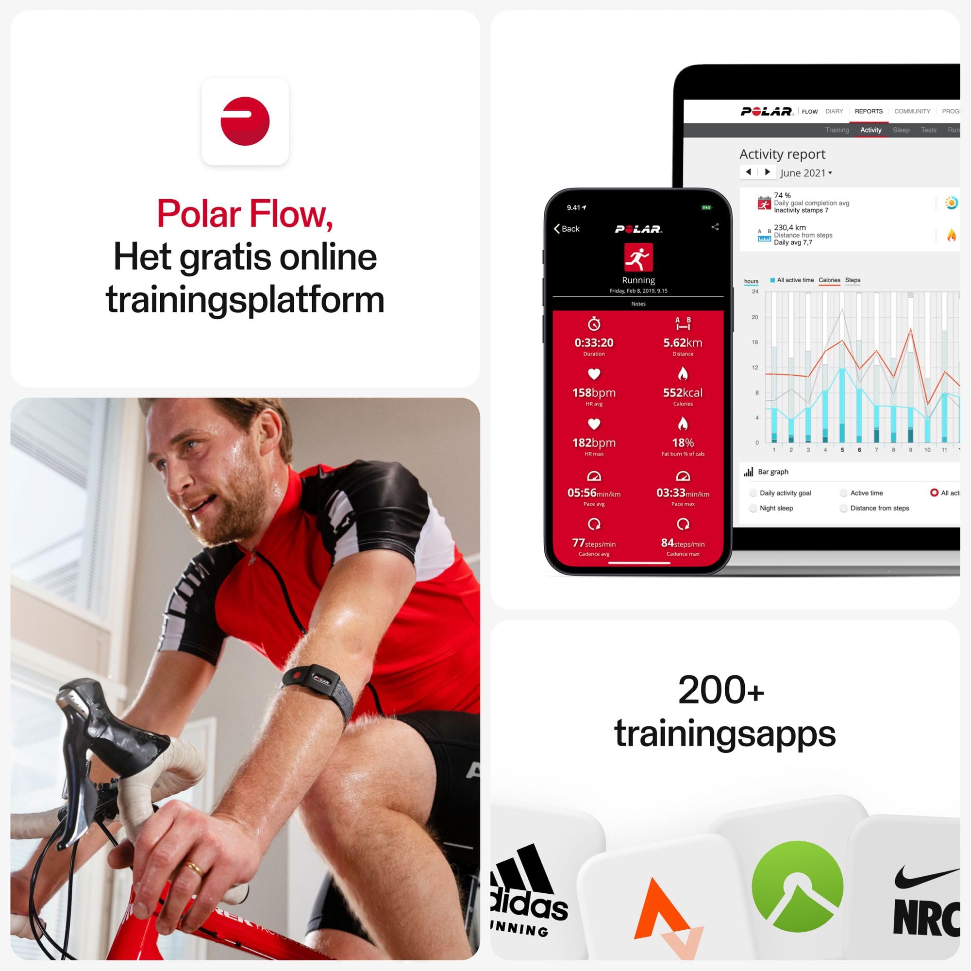 Polar Verity Sense - Optyczny czujnik tętna z opaską na rękę - ANT+ - Dual Bluetooth - Sportowy sensor tętna jednym przyciskiem - Kompatybilny Peloton, Endomondo, Zwift i innymi, M-XXL, Szary czarny