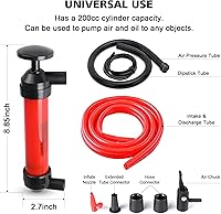 Vista 2 de Kit de bomba de transferencia de combustible de sifón multiusos para gasóleo y líquidos