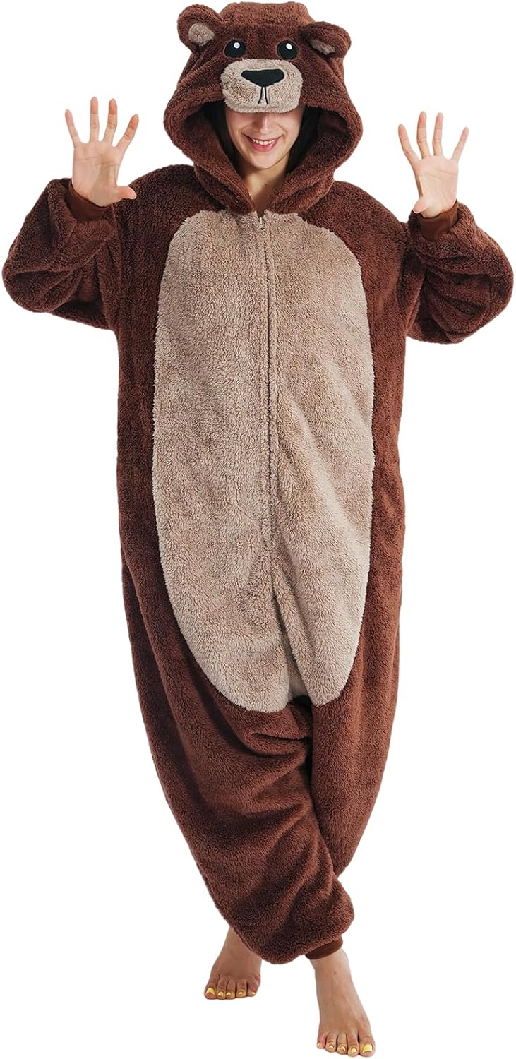 Beauty Shine Unisex Adult Onesie One Piece Pajamas Cosplay Cartoon Costume Halloween Christmas Sleepwear Jumpsuit Homewear