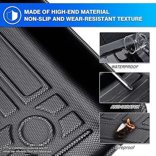 Miniatura 4 de T TGBROS Alfombrillas para Hyundai Sonata 2020-2025  Kia K5 2021-2025 (solo FWD, no para AWDhíbrido), revestimientos de suelo TPE para todo tipo de