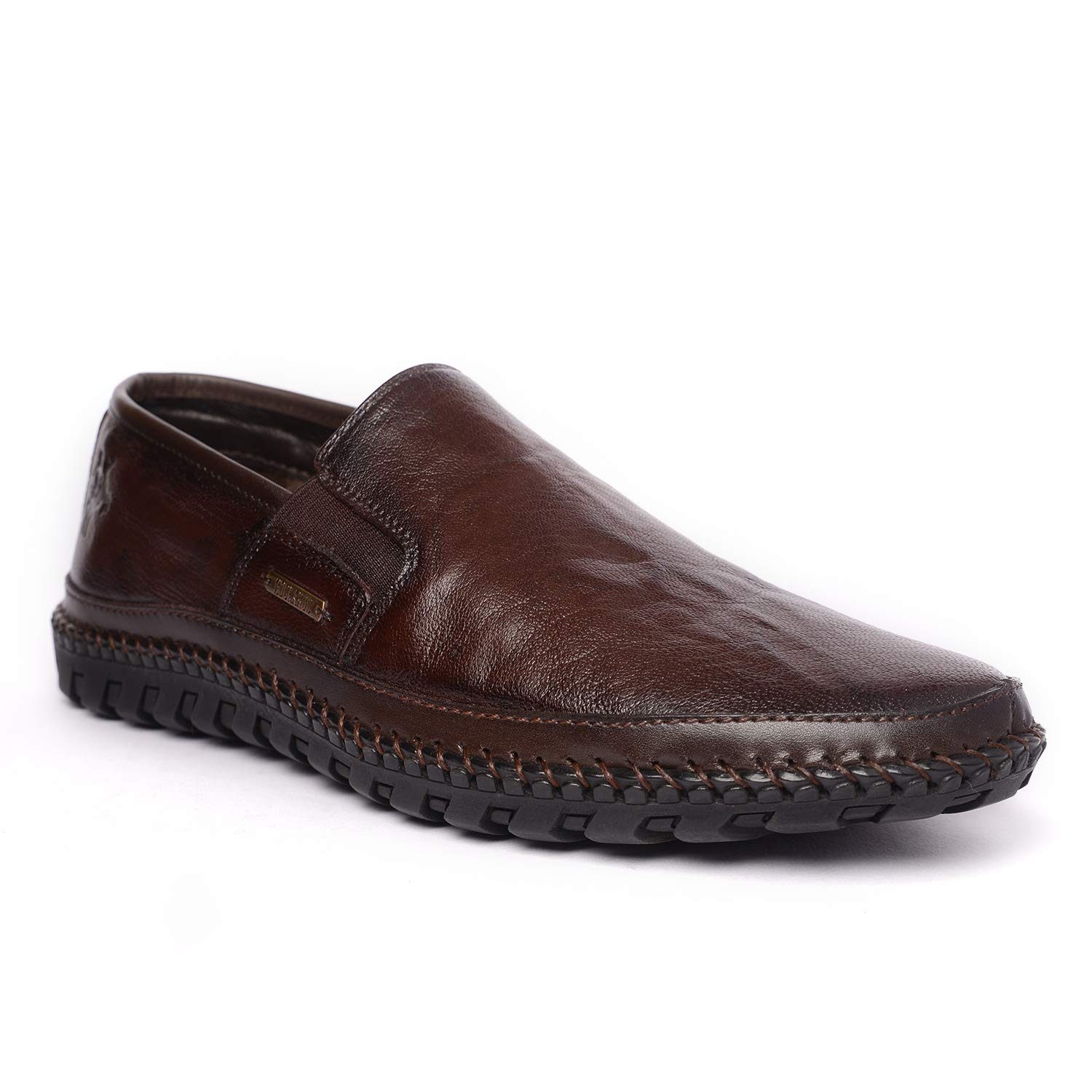 Buckaroo Nardo Natural FullGrain Leather Brown Casual Slip-On Shoes for Mens: Size UK 9 (B09PV614LR) Amazon Price History, Amazon Price Tracker
