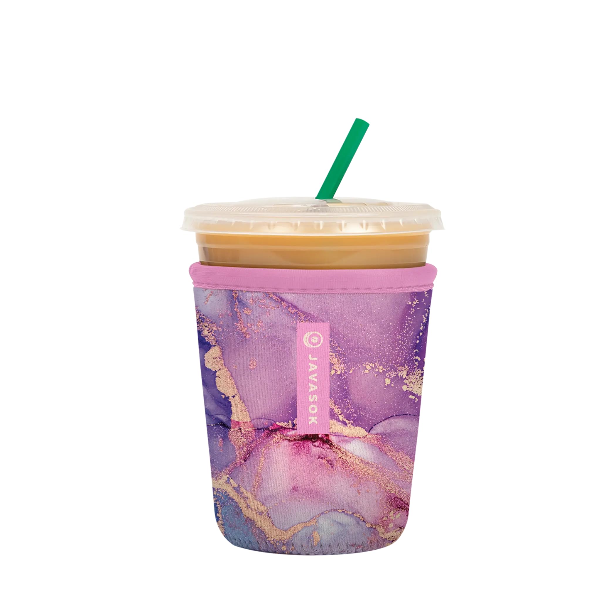 Sok It JavaSok Iced Coffee &amp; Cold Soda Insulated Neoprene Cup Sleeve (Aurora Era, Small: 16-20oz)