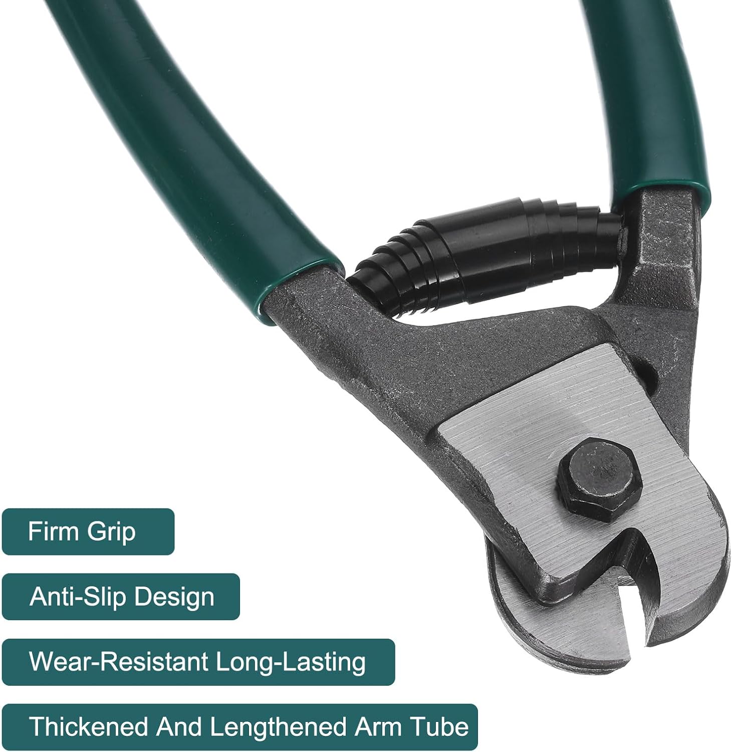 HARFINGTON Bolt Cutter 8" Cr-V Alloy Steel Alloy Blade Heavy Duty Bolt Cutter Bi-Material Handle for Wire Fence Screw Cutting Tool