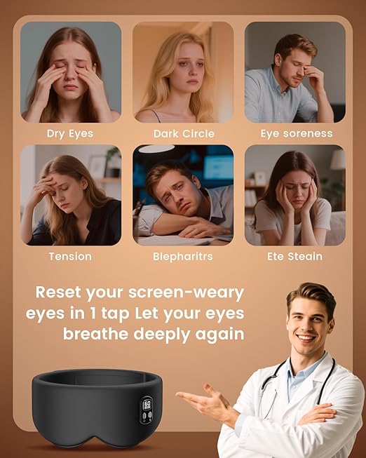 Product image for Heated Eye Mask - Cordless Eye Mask for Dry Eyes - 3