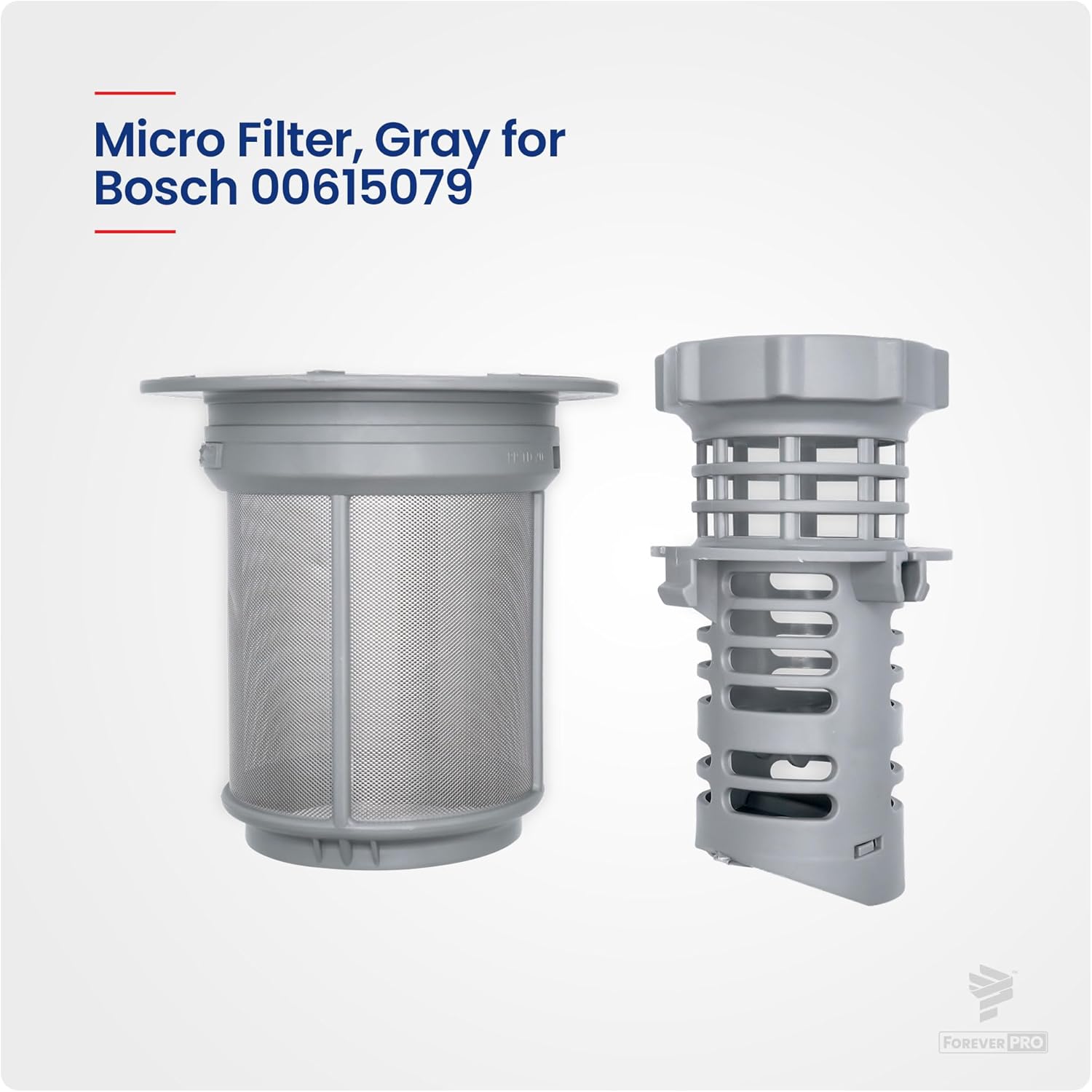 ForeverPRO 00615079 Micro Filter Basket Assembly for Bosch Dishwasher 1472908 170841 174936 615079