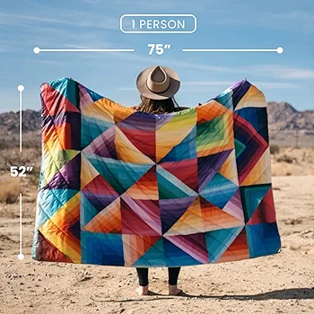 Amazon.co.jp: [rumpl] ブランケット ORIGINAL PUFFY RAINBOW