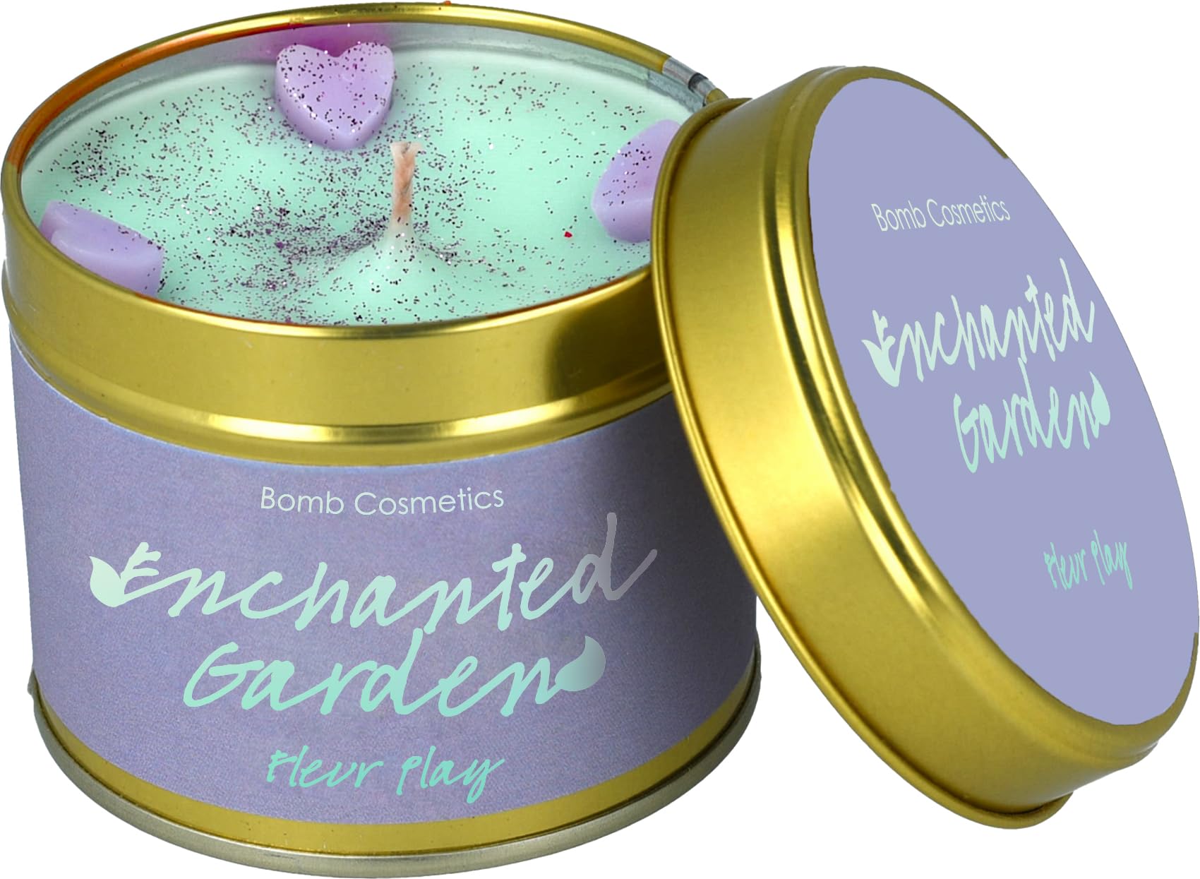 Bomb Cosmetic Scented Candle in Tin – Essential Oils, Vegan Friendly, 30–35 Hour Burn – Relaxing & Long-Lasting Aromatherapy Candle for Home, Travel & Gifting (Enchanted Garden)